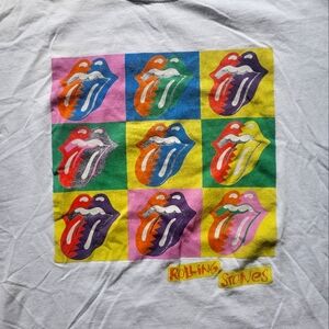 Rolling Stones 2015 Graphic Band Tee Medium Rock T-Shirt B26